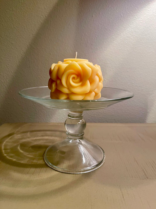 Yellow Rose Candle