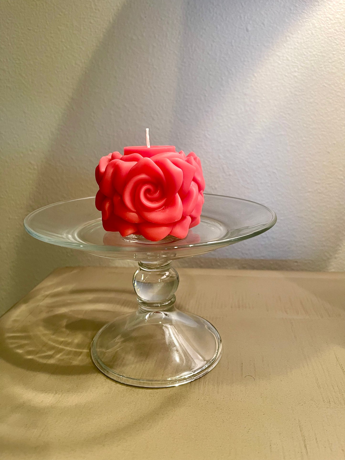 Red Rose Candle