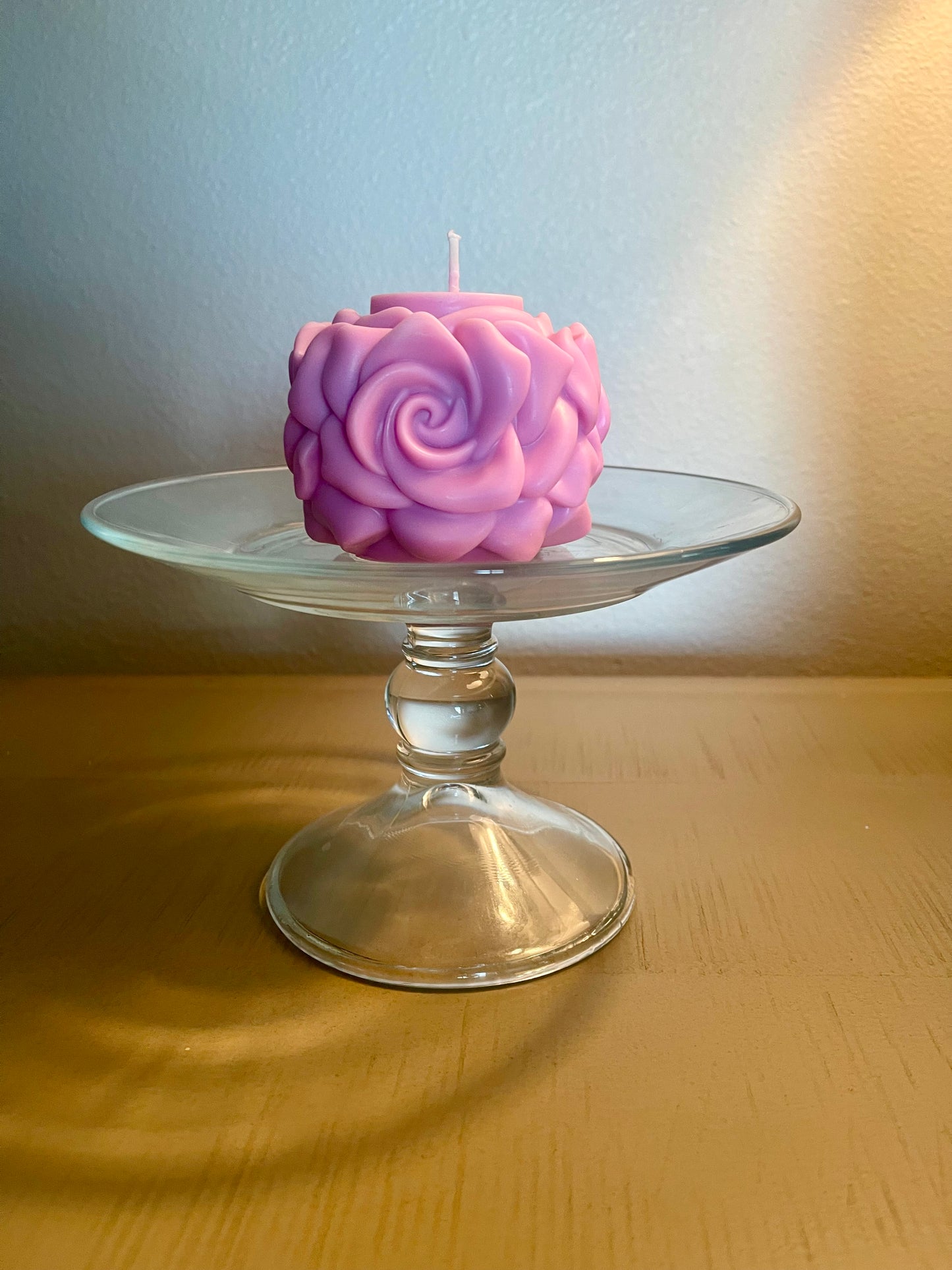 Purple Rose Candle